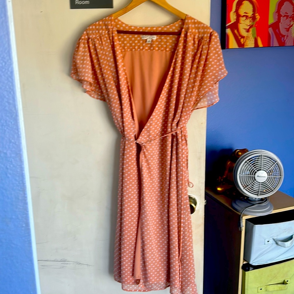 Eva Mendes Collection Peach Wrap Dress